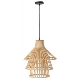 Lampe Suspension En Bambou "midano" 42cm Naturel