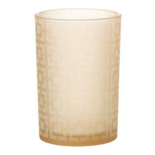 Photophore Design En Verre "admira" 18cm Beige