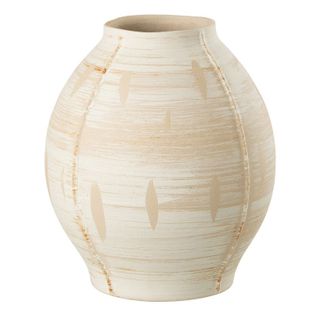 Vase Déco Poterie "rudy" 28cm Beige