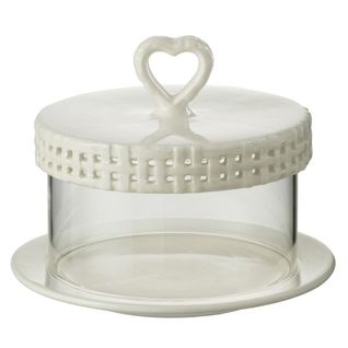 Plat à Gâteaux En Céramique "vercer" 16cm Blanc