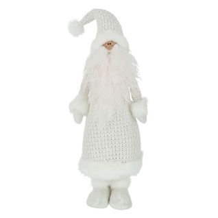 Statue Déco "père Noël" 51cm Blanc
