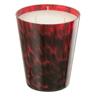 Bougie Parfumée "noa" 20cm Bois De Santal Rouge