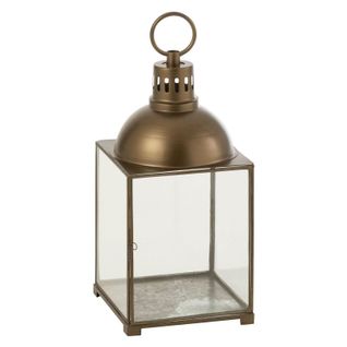 Lanterne Design En Verre "hagrid" 57cm Bronze