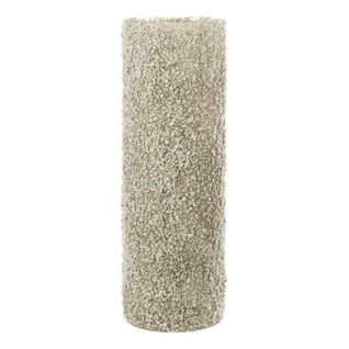 Photophore Déco En Verre "rock" 46cm Blanc