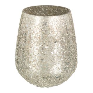 Photophore Éclat De Verre "tom" 12cm Or