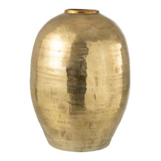 Vase Design En Argile "arya" 57cm Or