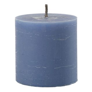 Bougie Pilier Extérieur "odessa" 13cm Bleu