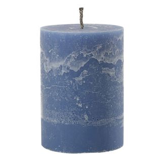 Bougie Pilier Extérieur "odessa" 21cm Bleu