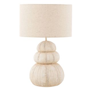Lampe à Poser "oursin" 47cm Beige