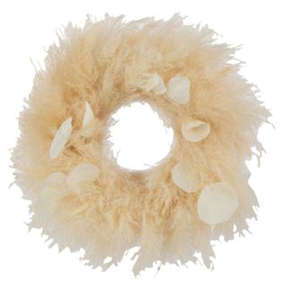 Couronne De Plantes Séchées "feuilles" 38cm Naturel