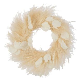 Couronne De Plantes Séchées "feuilles" 50cm Naturel
