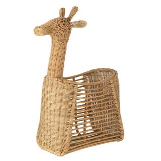 Panier De Rangement En Rotin "girafe" 83cm Naturel