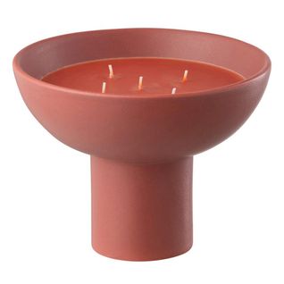 Bougie Parfumée En Céramique "tasse" 20cm Incense Rouge