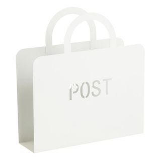 Porte-magazines En Métal "post" 32cm Blanc