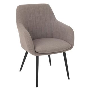 Chaise Design "miles" 83cm Taupe