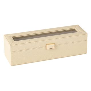 Boîte à Montres 6 Compartiments "ericka" 34cm Beige