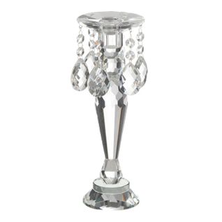 Chandelier Design En Cristal "louise" 28cm Transparent