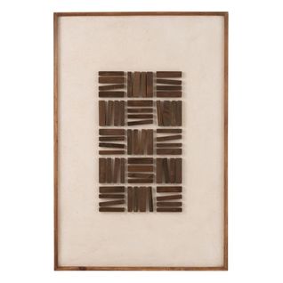 Tableau Déco "john" 82x122cm Marron