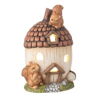 Maison Déco à LED "gland" 35cm Marron