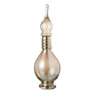 Vase Bouchon Fiole En Verre "jo" 40cm Beige