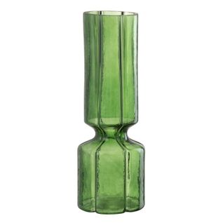 Vase Design En Verre "jef" 28cm Vert