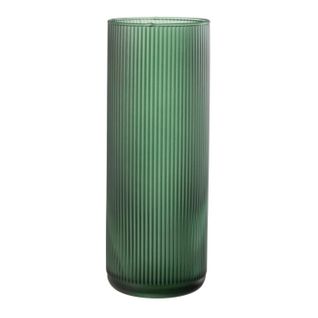Vase Cylindrique En Verre "joseph" 28cm Vert