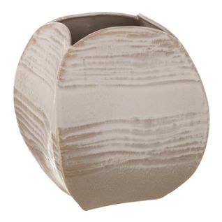 Vase Déco Abstrait "dewayne" 26cm Beige