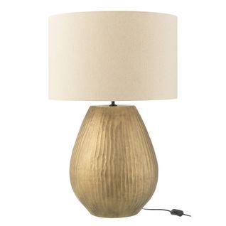 Lampe à Poser En Argile "nebu" 85cm Doré