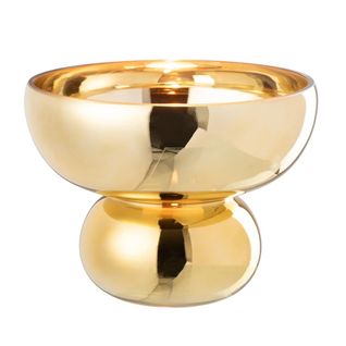 Photophore Design Bol "cléa" 23cm Doré