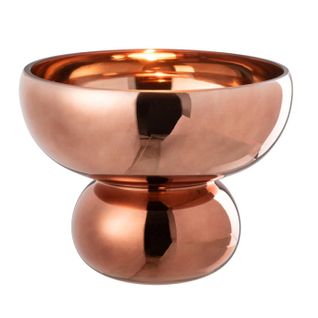 Photophore Design Bol "cléa" 23cm Brun