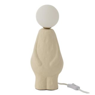 Lampe à Poser Déco "bonhomme" 35cm Beige