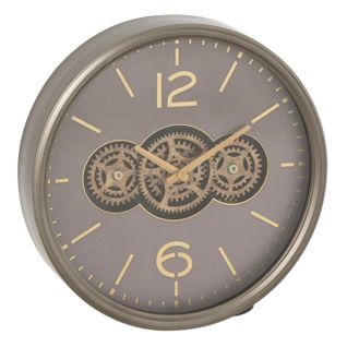 Horloge Murale Engrenage "plum" 39cm Gris
