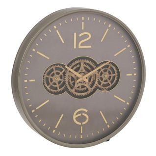 Horloge Murale Engrenage "plum" 60cm Gris