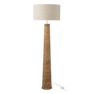 Lampadaire Filetage En Bois "ailanthus" 160cm Naturel