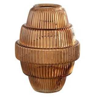 Vase Design En Verre "max" 30cm Marron