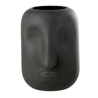 Vase Design Visage "noé" 25cm Noir