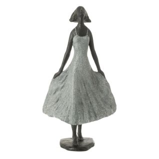 Statue Fille En Résine "ciel" 54cm Gris