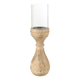 Photophore En Bois "perle Du Sahara" 46cm Naturel