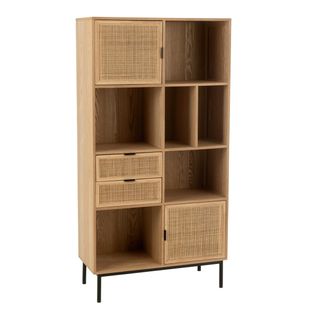 Bibliothèque Cannage "kory" 174cm Naturel