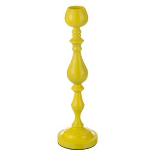 Bougeoir En Métal "monarchy" 47cm Jaune