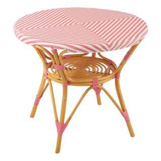 Table à Manger En Rotin "danial" 90cm Rose