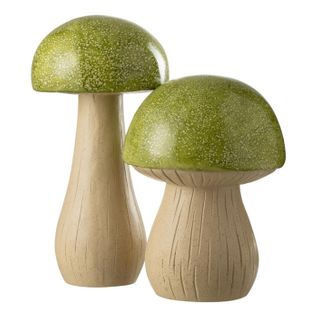 Lot De 2 Champignons Extérieur "pasquale" 48cm Vert
