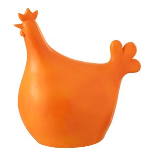 Statuette Coq Extérieur "alfredo" 35cm Orange