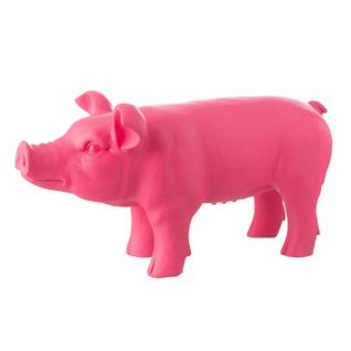 Statuette Cochon Extérieur "alfredo" 66cm Rose