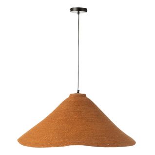 Lampe Suspension En Jonc De Mer "angelique" 82cm Rouille