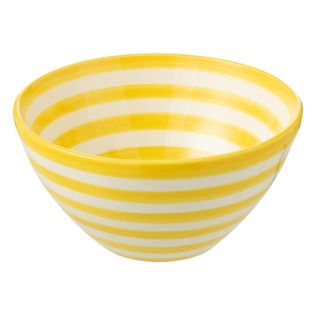 Coupelle En Céramique "granada Rayure" 22cm Jaune