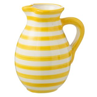 Pichet En Céramique "granada Rayure" 3,3l Jaune