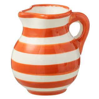 Pichet En Céramique "granada Rayure" 0,5l Orange