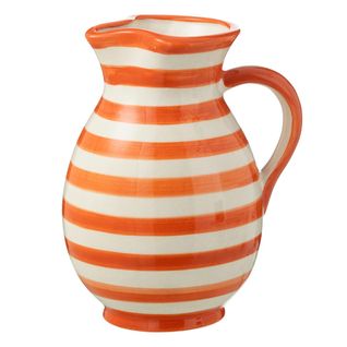 Pichet En Céramique "granada Rayure" 1,6l Orange