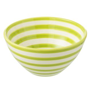 Coupelle En Céramique "granada Rayure" 22cm Vert